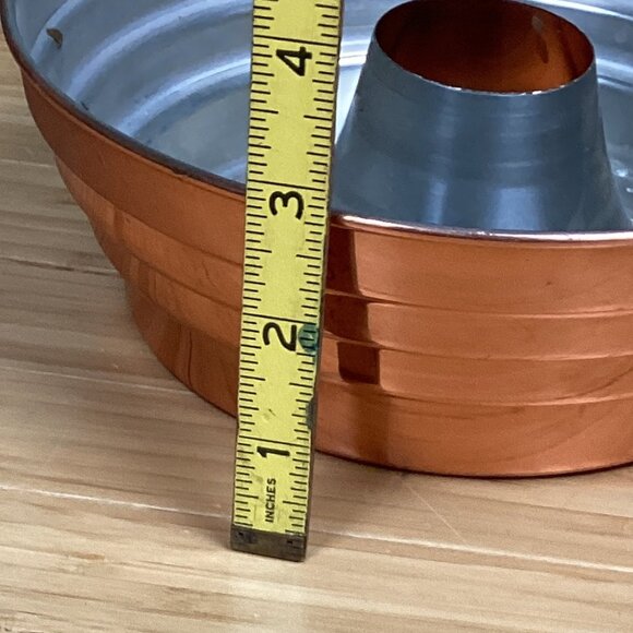 Vintage Copper Bunt Pan Tin Lined - Picture 10 of 10